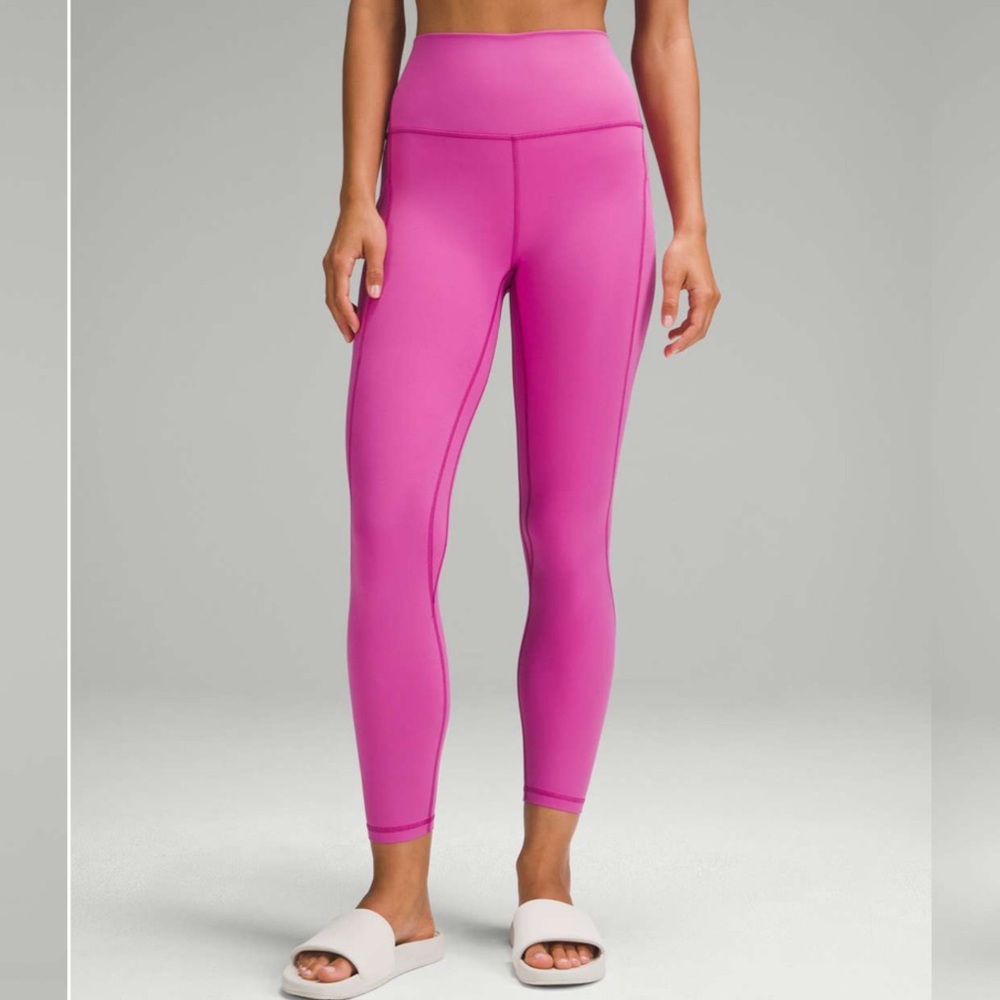 Lululemon Align High Pant Leggings 25” Pockets Pow Pink Tone Size 14 NWT - Picture 1 of 10